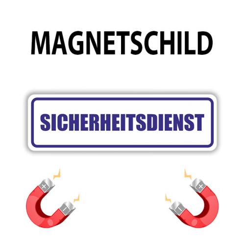 Magnetschild “SICHERHEITSDIENST“