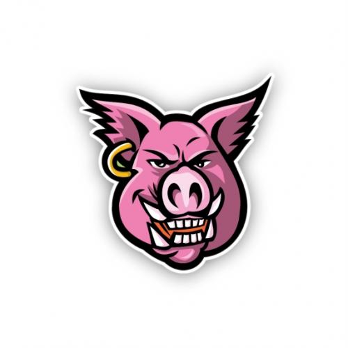 Premium Aufkleber Sticker - BAD PIG