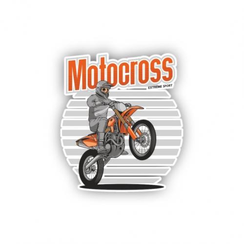 Premium Aufkleber Sticker - MOTOCROSS THIRD