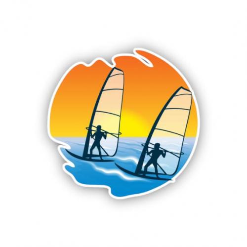 Premium Aufkleber Sticker - SURFING